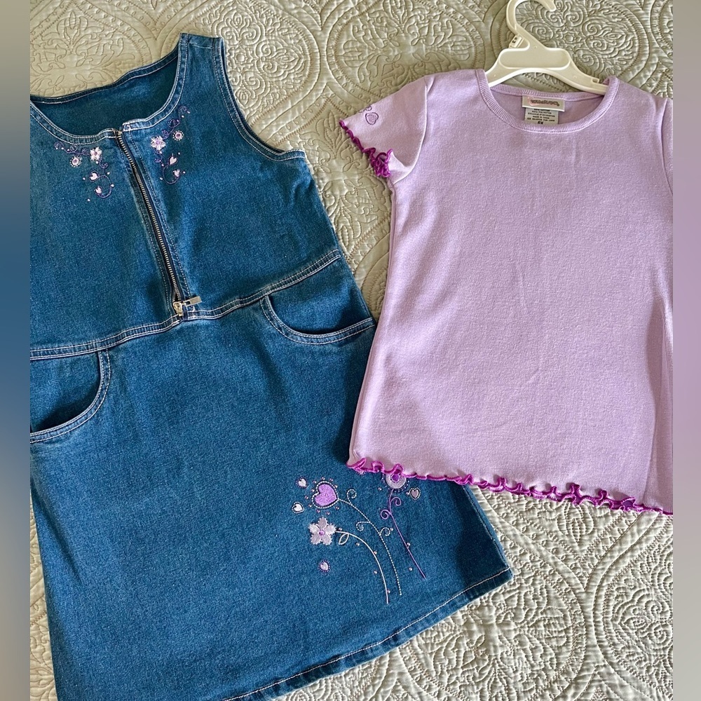 NWT YOUNGLAND 2piece denim dress size 6X - Picture 7 of 7